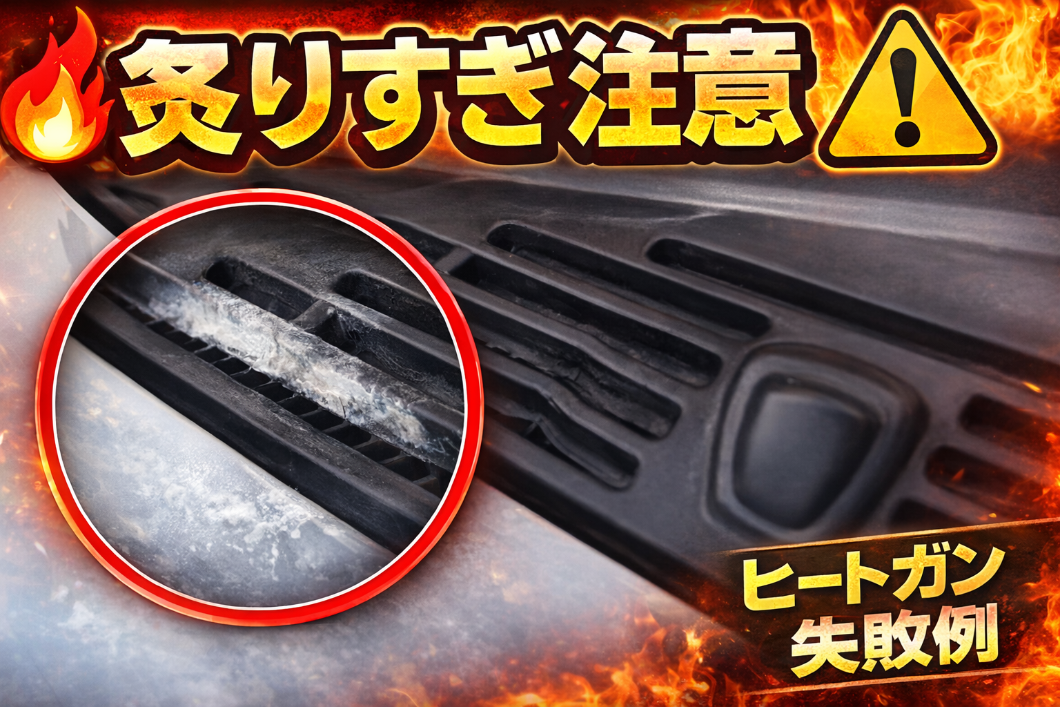 【悲劇】ヒートガンで樹脂復活のはずが炙りすぎて溶けた…